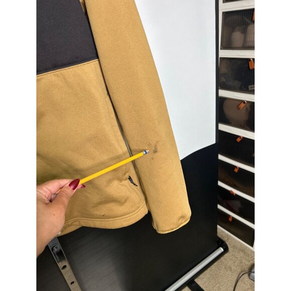The North Face Mens Medium Full-Zip Jacket Black & Tan Fleece - Picture 4 of 8